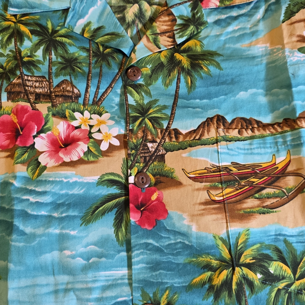 NWT Hilo Hattie "The Hawaiian Original" Hawaiian S/S Shirt Sz 2XL - Picture 4 of 6